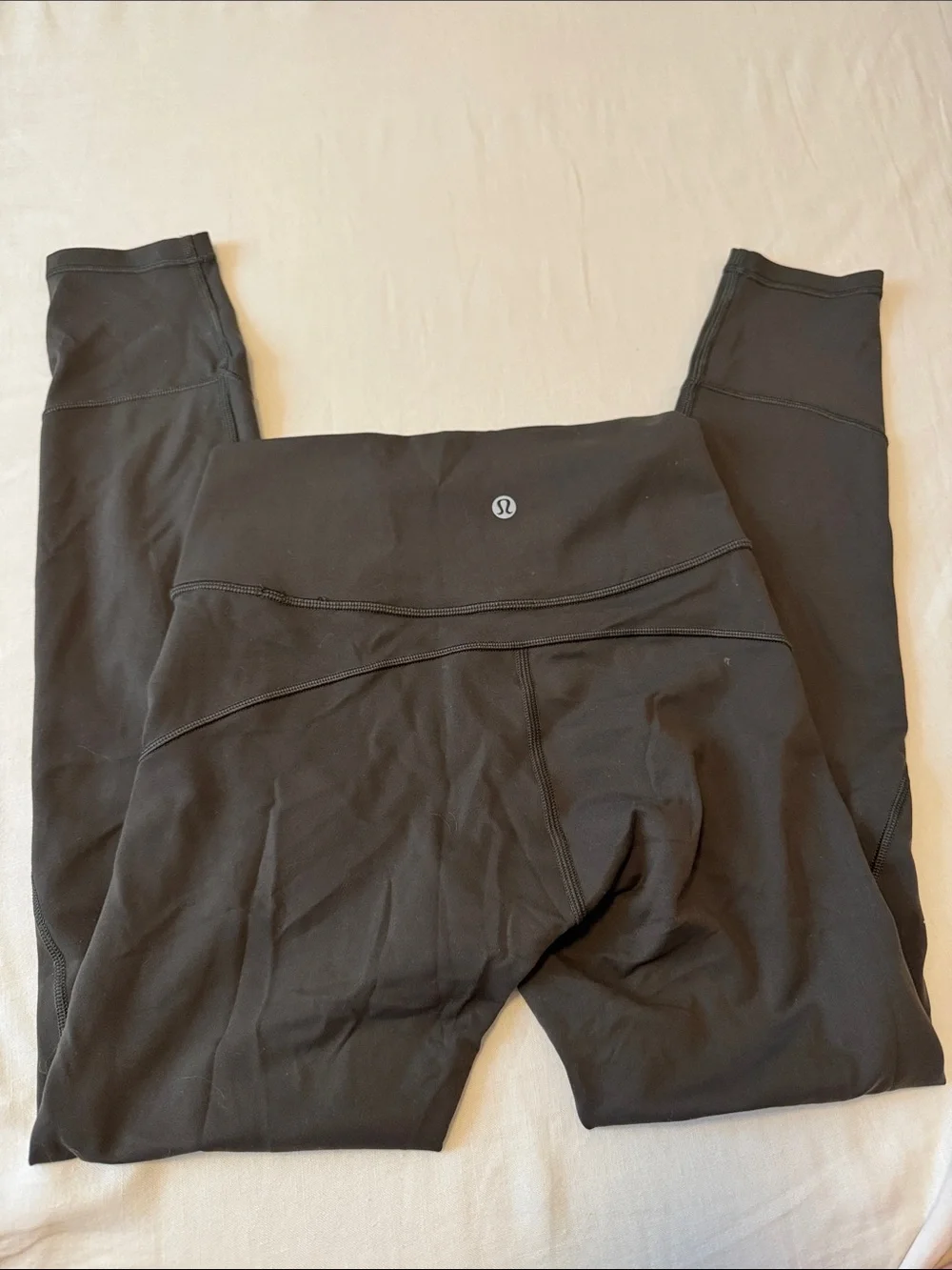 lululemon athletica green High-Waist Leggings with Center Back Logo